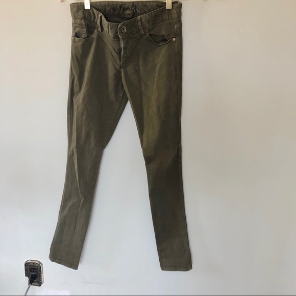Green Alice + Olivia Stretchy Skinny Jeans Sz 8 - Picture 7 of 8